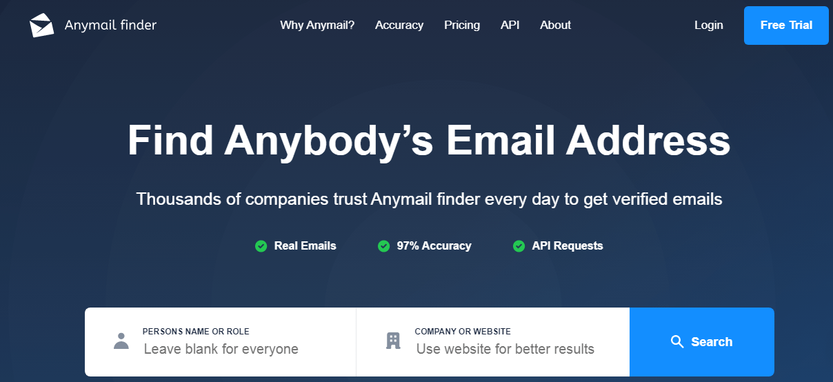 AnyMail Finder