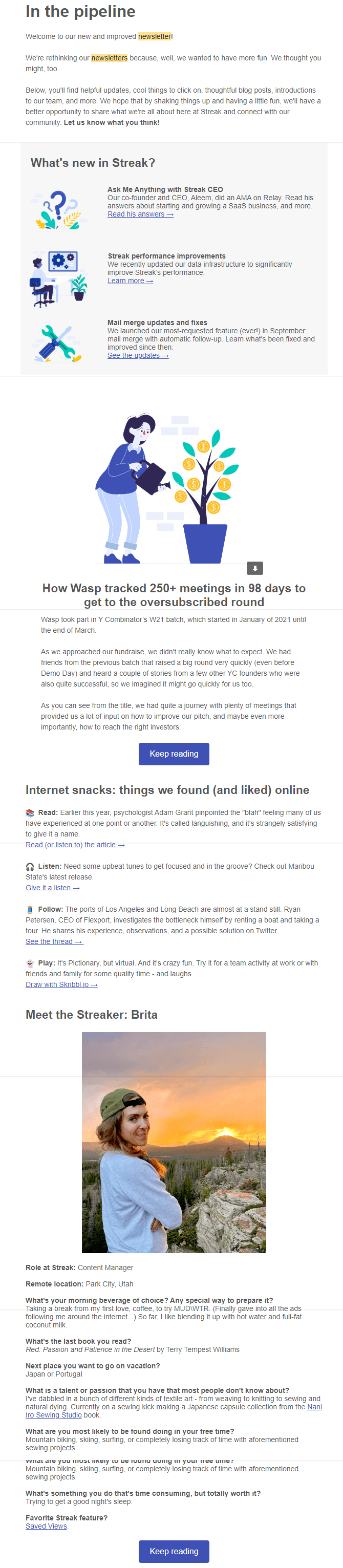 Newsletter Email