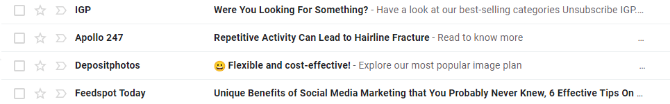 Email Copy Characteristics