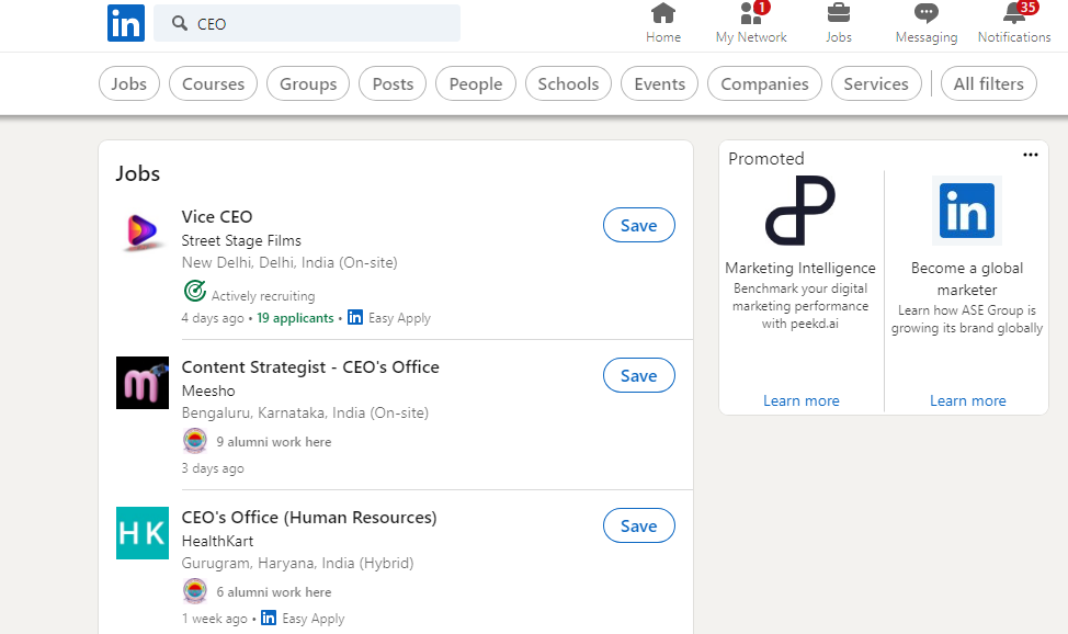 LinkedIn Search