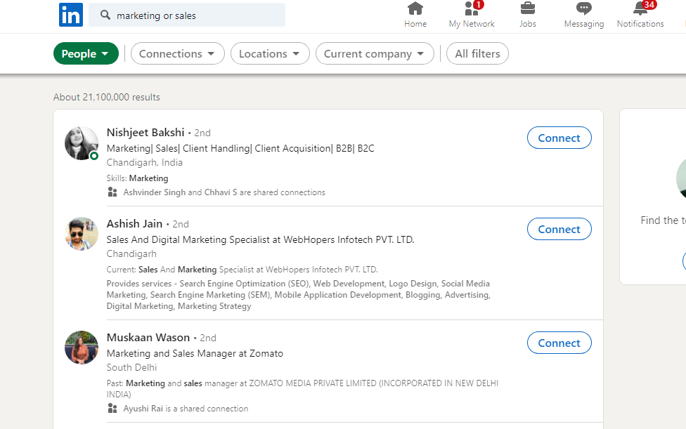 LinkedIn Boolean Search