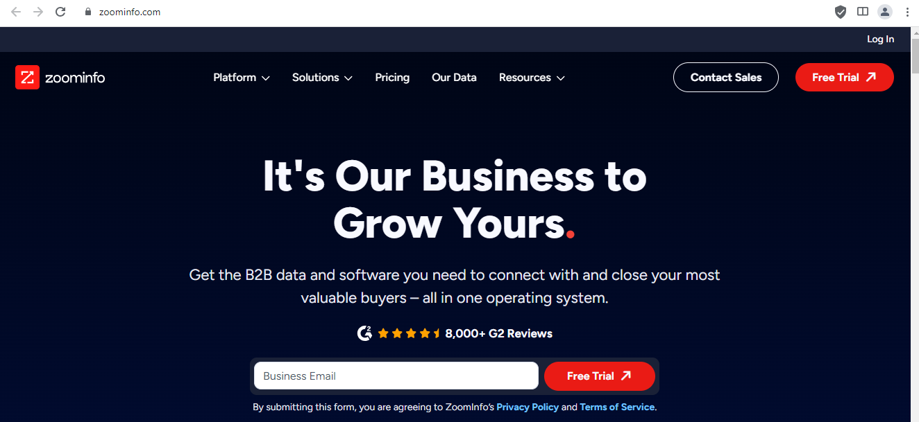 ZoomInfo Sales:- Best ContactOut Alternative