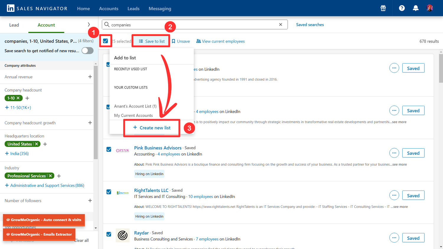 does linkedin sales navigator provide email addresses