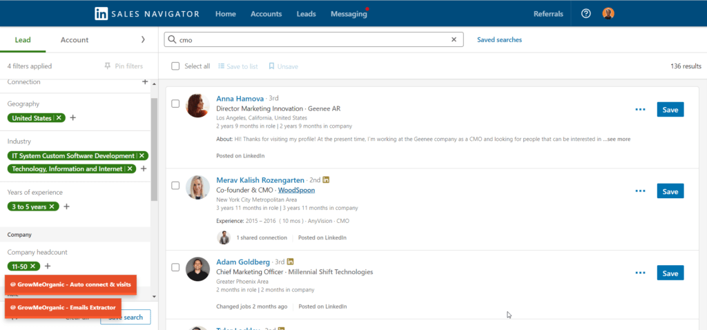 LinkedIn Email Extractor: Chrome Extension GrowMeOrganic 7 LinkedIn Email Extractor: Chrome Extension GrowMeOrganic 3