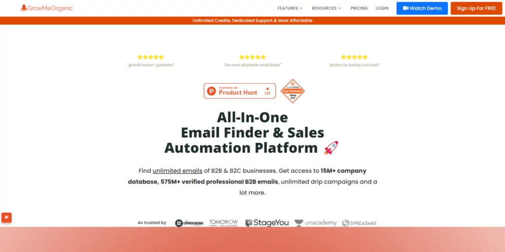 21 Best Lead Generation Software & Tools for B2B 23 Best Lead Generation Software:- 1. GrowMeOrganic