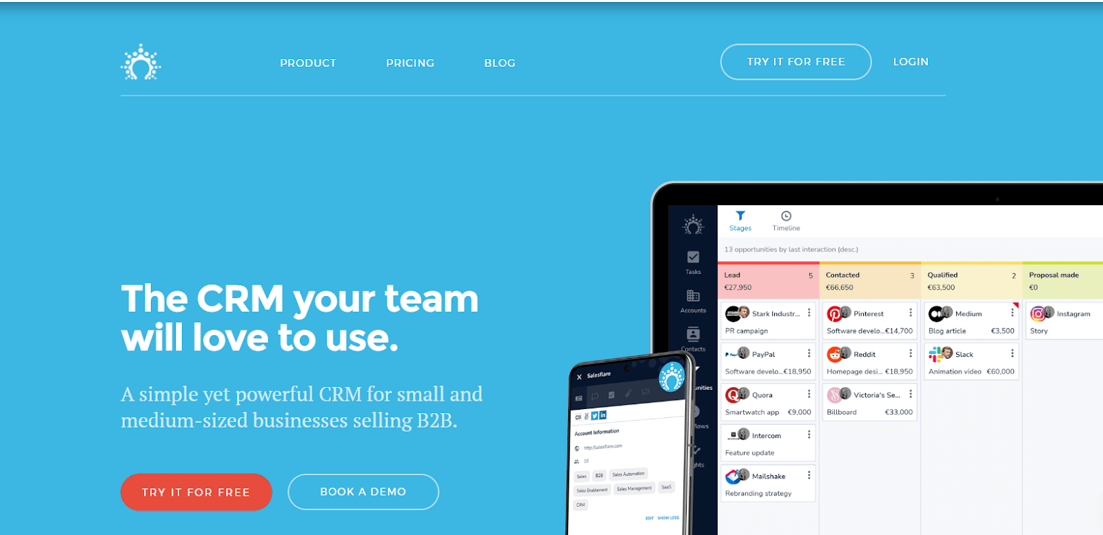 Best Sales Acceleration Solution:- Salesflare
