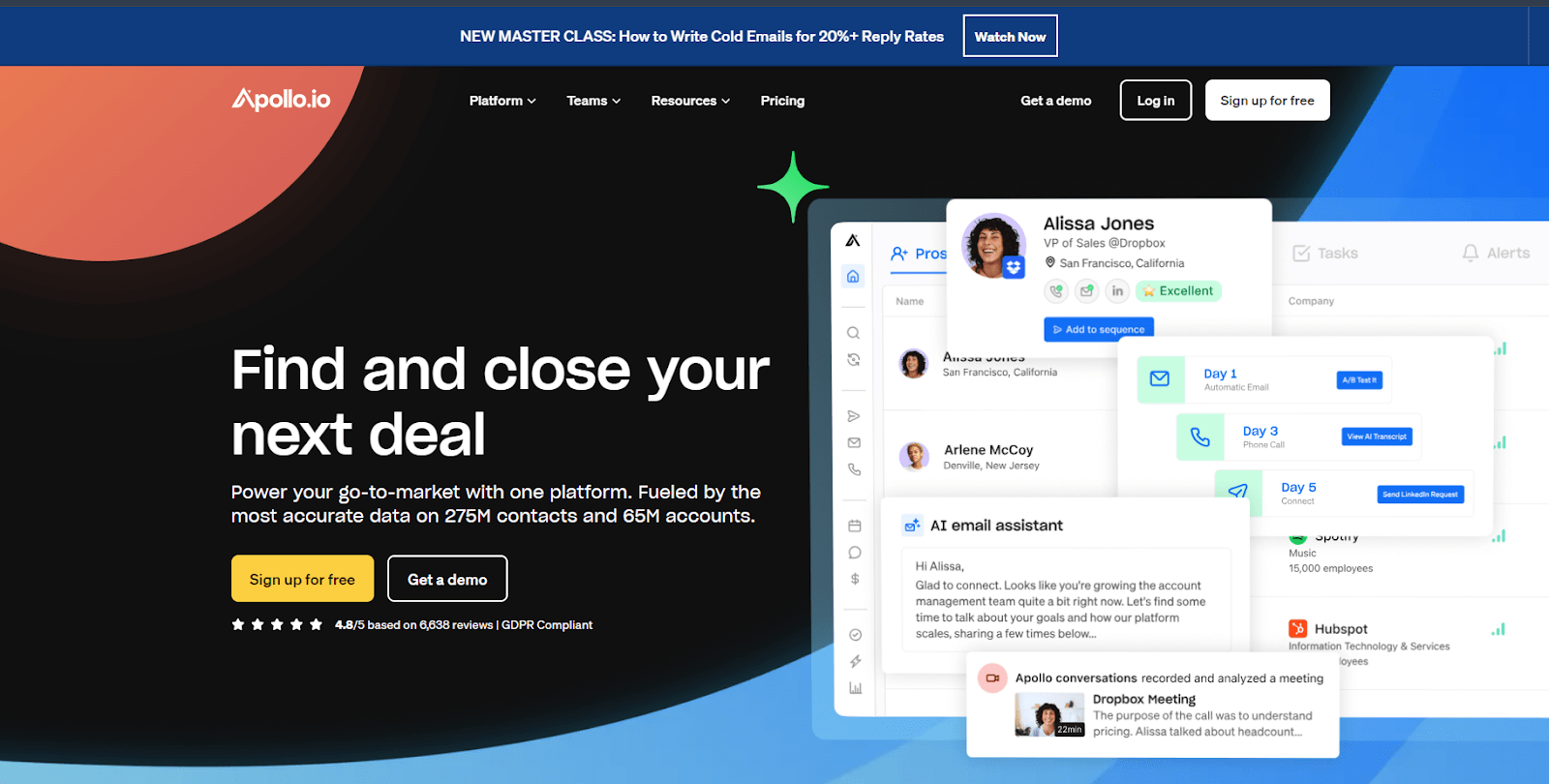Best HR Email List Providers:- Apollo.io