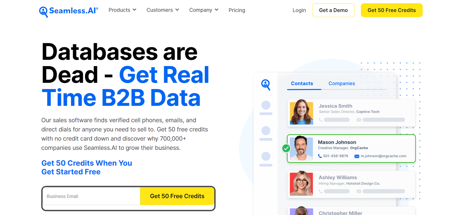 Top 11 Lusha Alternatives That You Must Checkout In 2026 29 Best Lusha Alternatives:- Seamless.AI