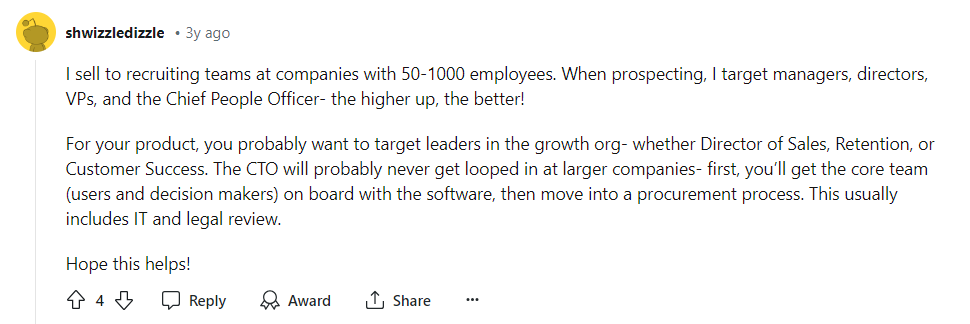 Gatekeepers will help you connect with the right business decision-makers in the company.