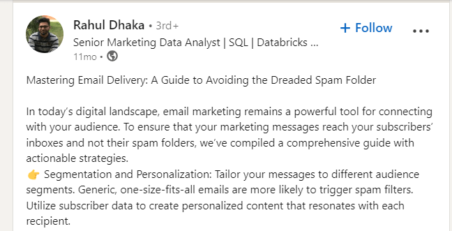 high unsubscribe rate