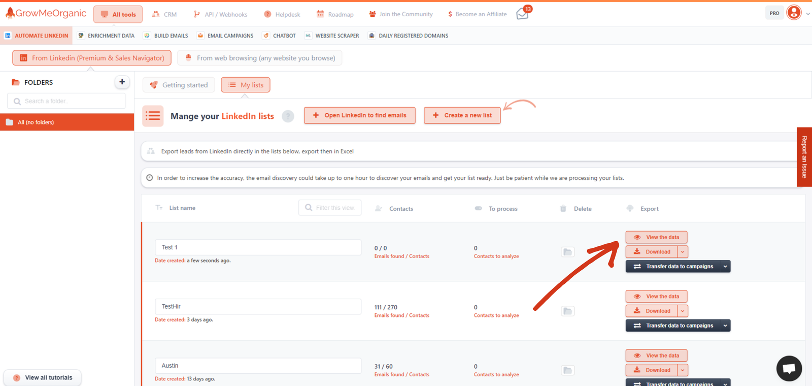 how to export list of contacts from linkedin