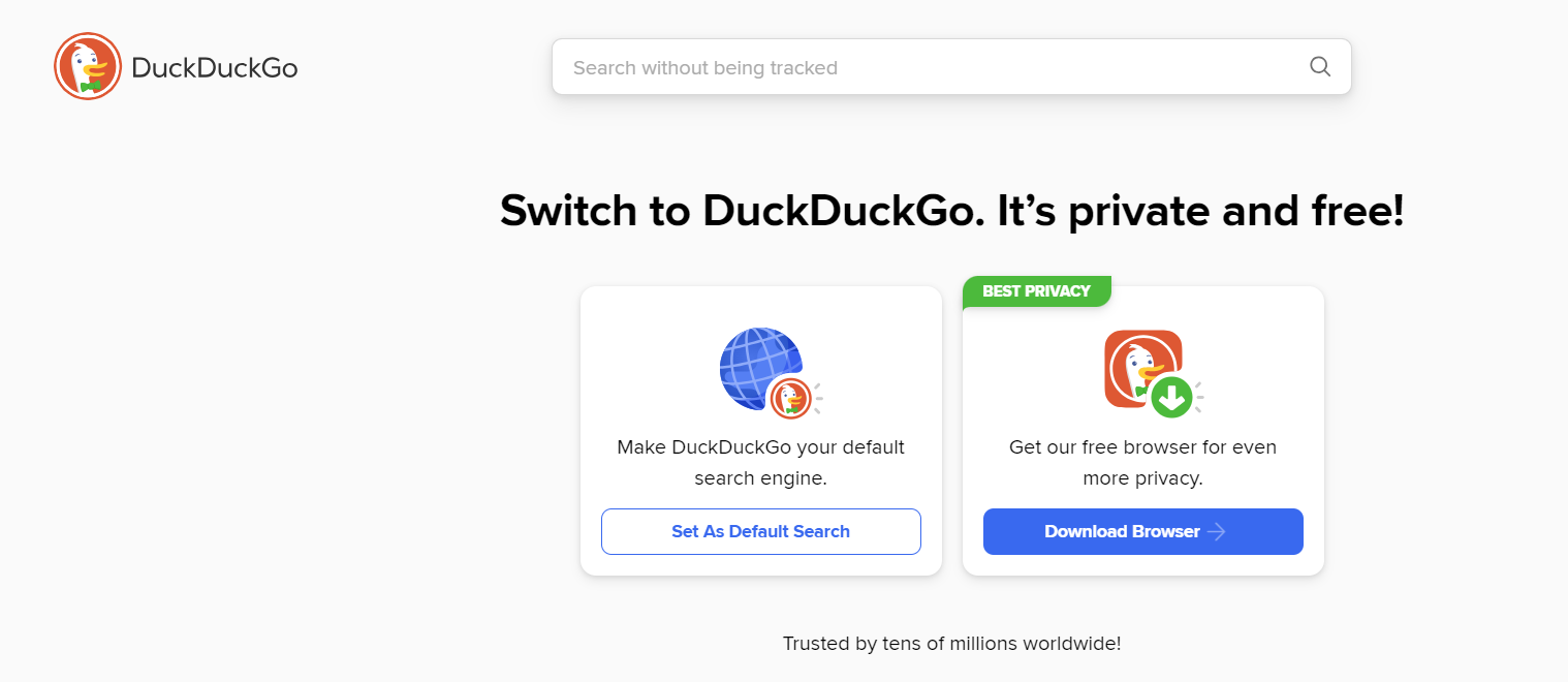 How to use DuckDuckGo for domain email search