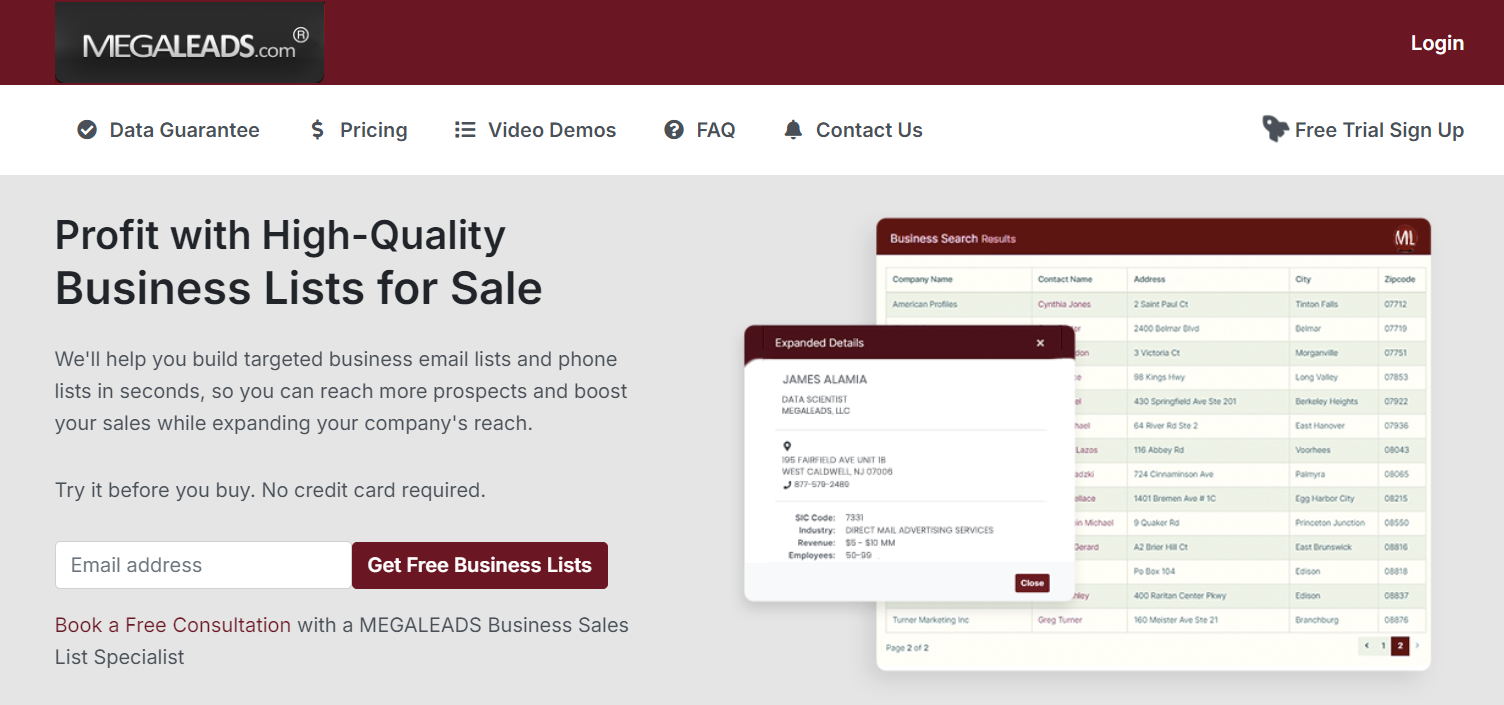 marketing email database