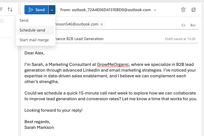 how to auto send receive in outlook