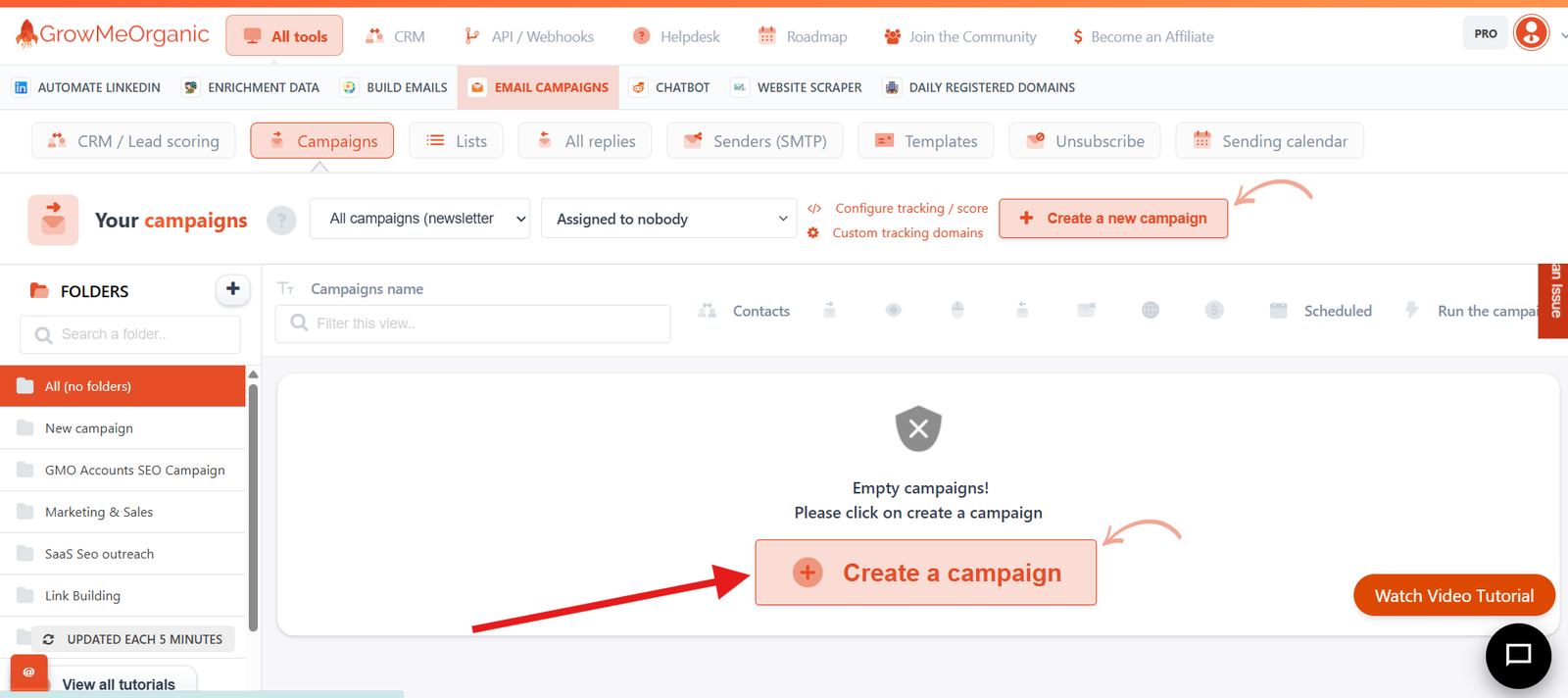 create a new campaign