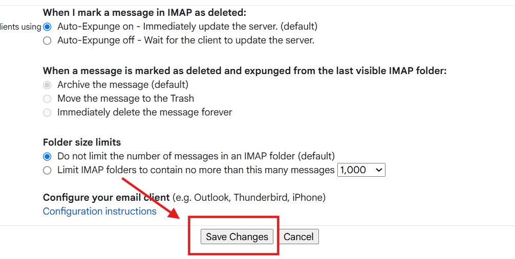Gmail SMTP Settings 13