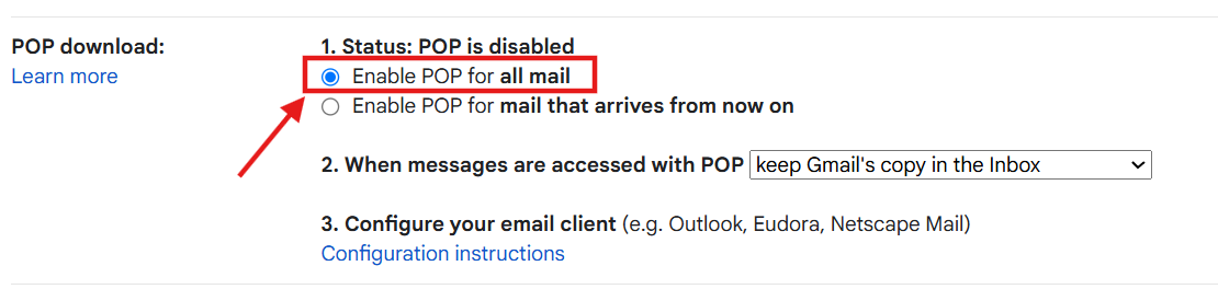 Gmail SMTP Settings 3