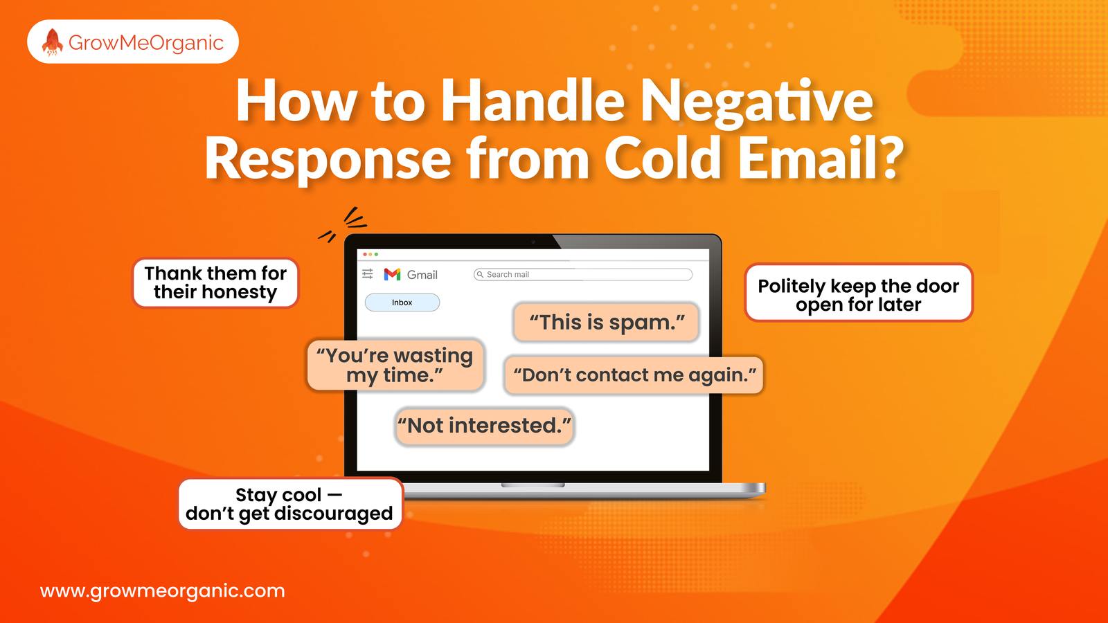 How to Handle Negative Responses from Cold Emails