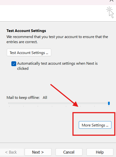 Outlook SMTP Settings 6