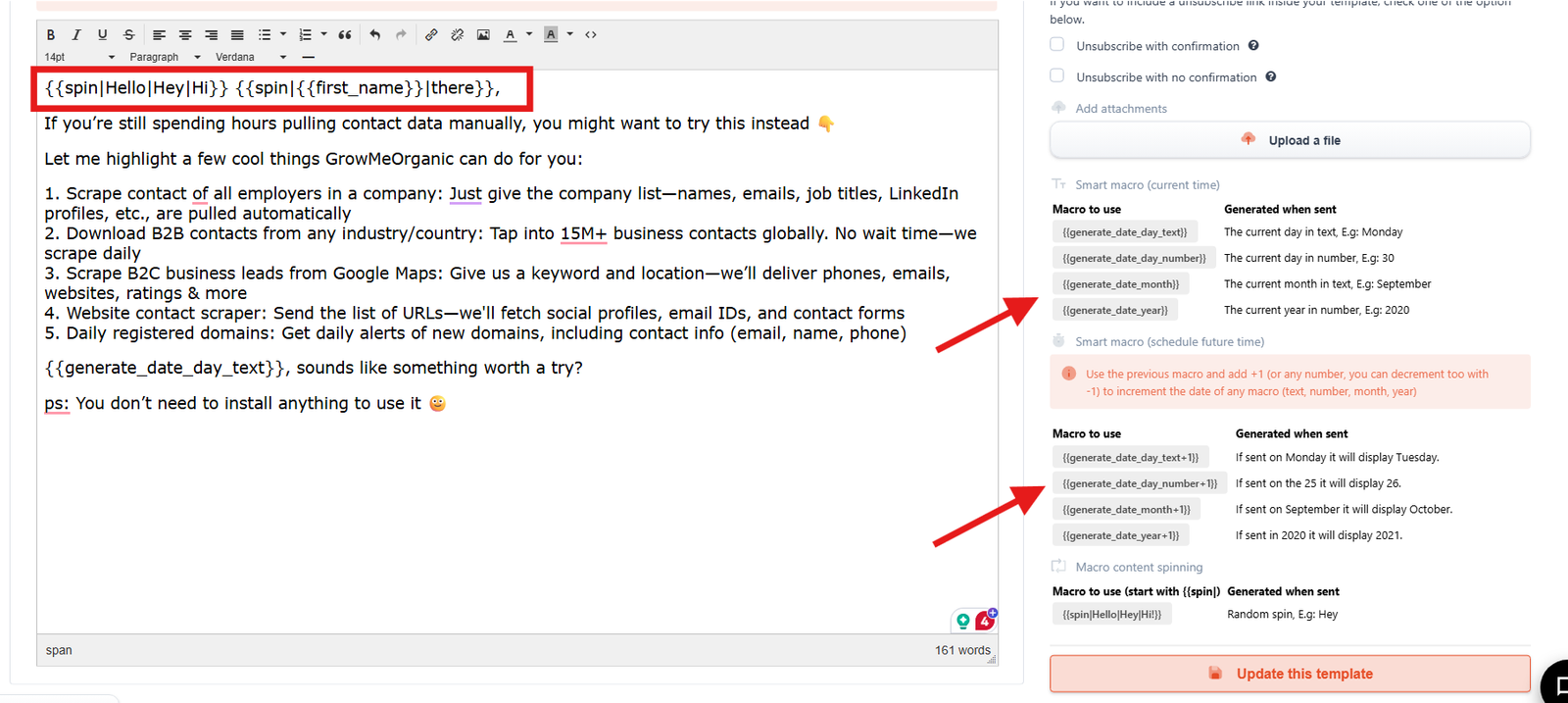 using spin tag