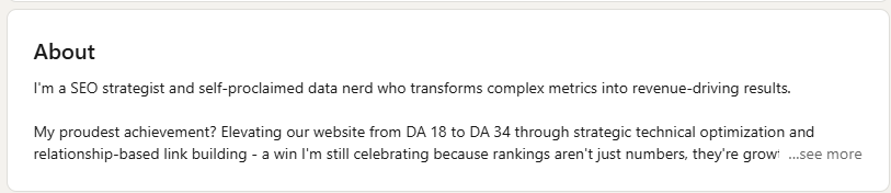 How to Boost Revenue with a LinkedIn Sales Strategy in 2025 25 LinkedIn about section