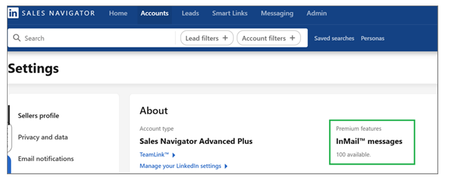 How to Boost Revenue with a LinkedIn Sales Strategy in 2025 34 linkedin inmails settings